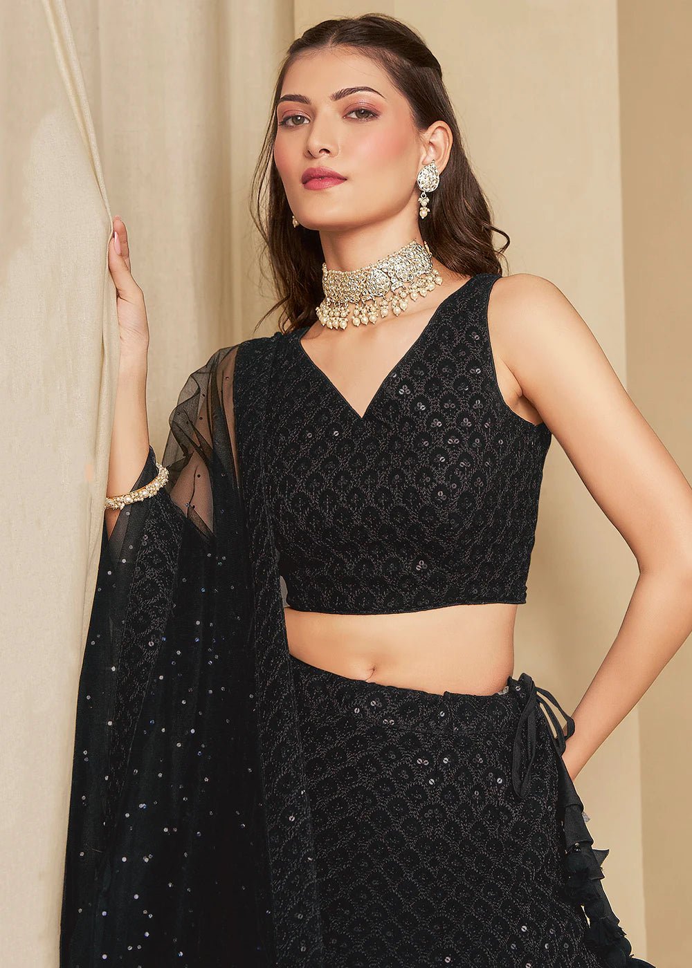 Gorgeous Black ZFL - Indian Dress House 786