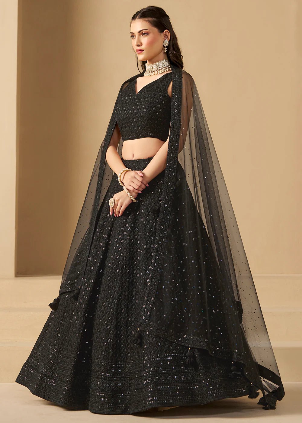 Gorgeous Black ZFL - Indian Dress House 786