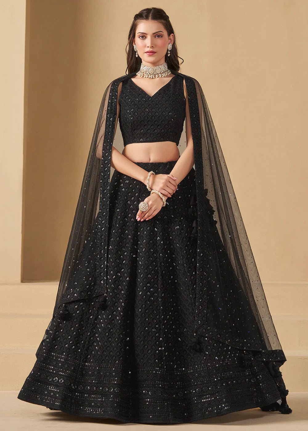 Gorgeous Black ZFL - Indian Dress House 786