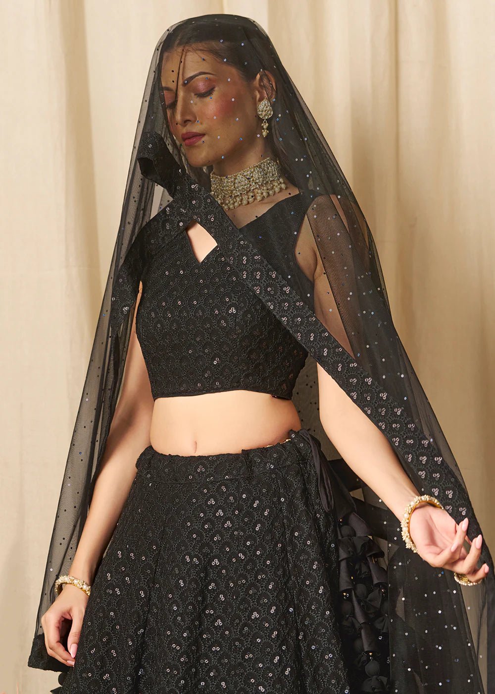 Gorgeous Black ZFL - Indian Dress House 786