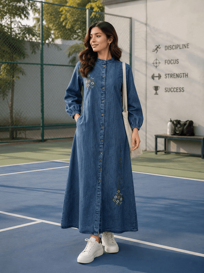 Gorgeous Blue Denim TLC FVD - Indian Dress House 786