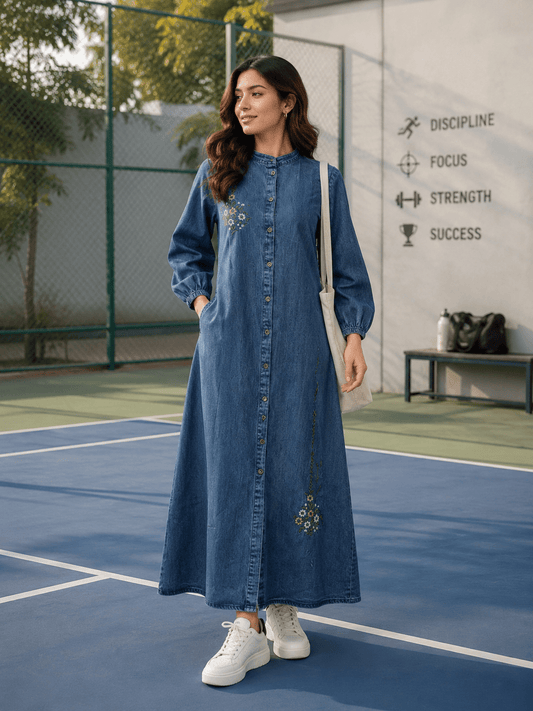 Gorgeous Blue Denim TLC FVD - Indian Dress House 786