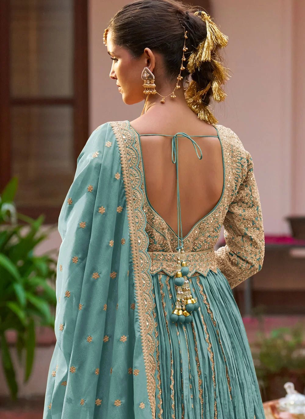 Gorgeous Blue GKMJ - Indian Dress House 786