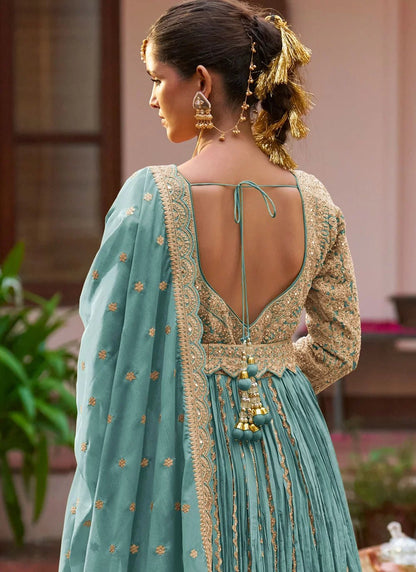 Gorgeous Blue GKMJ - Indian Dress House 786