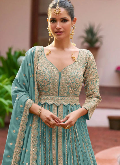 Gorgeous Blue GKMJ - Indian Dress House 786