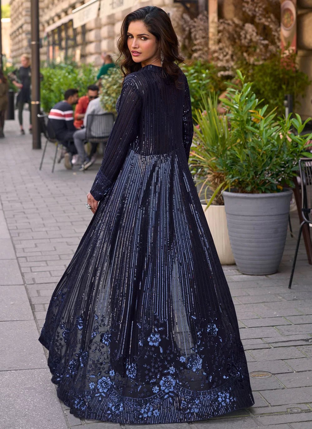 Gorgeous Blue SRP - Indian Dress House 786