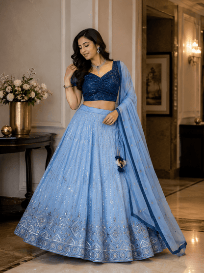 Gorgeous Blue SYL - Indian Dress House 786
