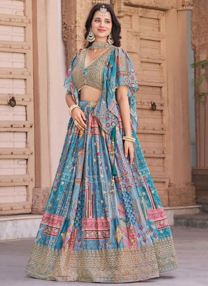 Gorgeous Blue ZQL - Indian Dress House 786