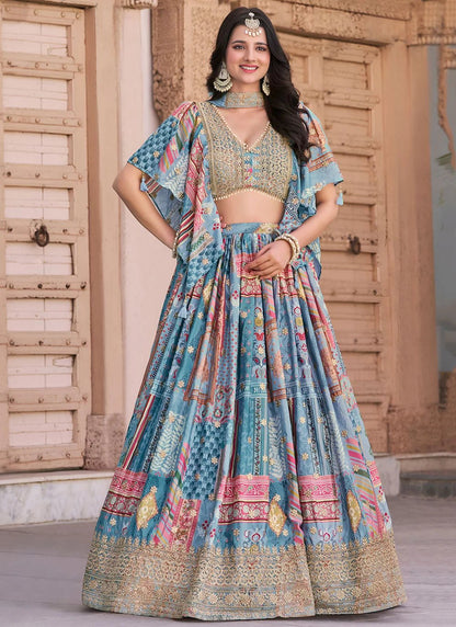Gorgeous Blue ZQL - Indian Dress House 786