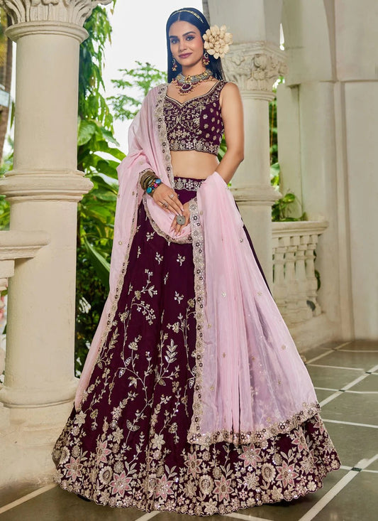 Gorgeous Burgundy ADBL - Indian Dress House 786