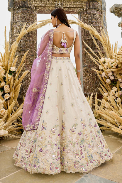 Gorgeous Cream & LP ACLS - Indian Dress House 786