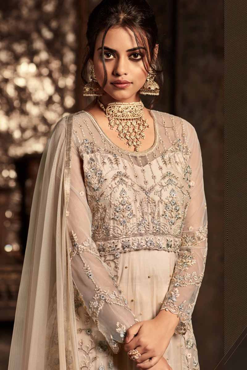 Gorgeous Cream MHA - Indian Dress House 786