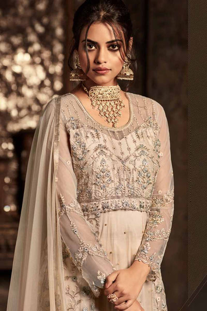 Gorgeous Cream MHA - Indian Dress House 786
