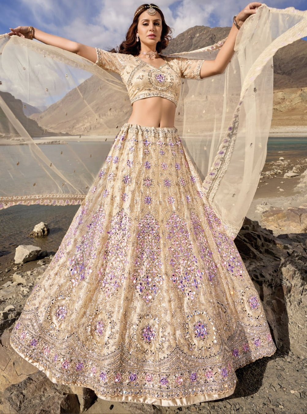 Gorgeous Cream MNL - Indian Dress House 786