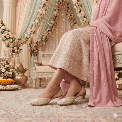Gorgeous Cream & White JTS - Indian Dress House 786