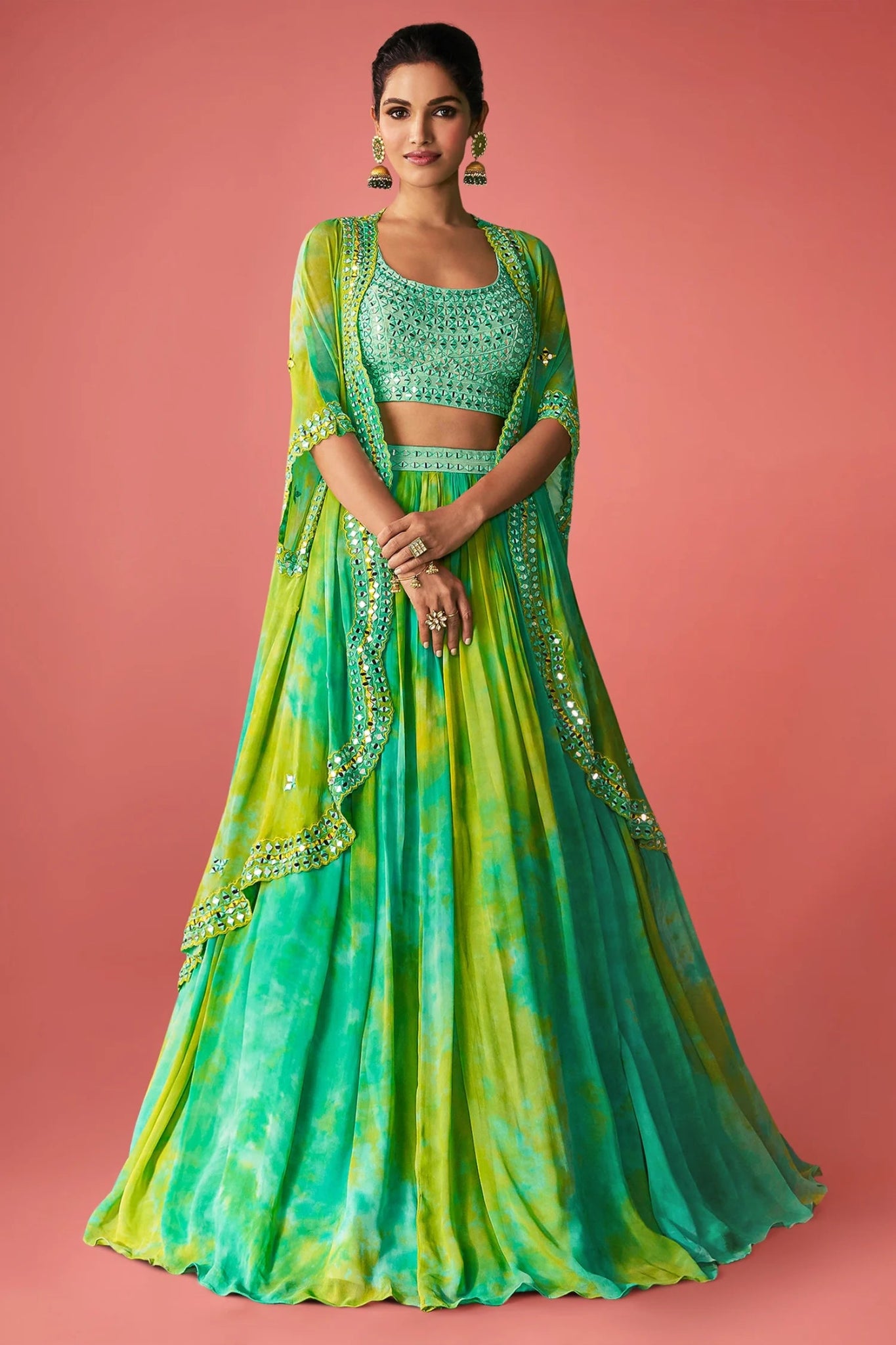 Gorgeous Dye Green SDW - Indian Dress House 786