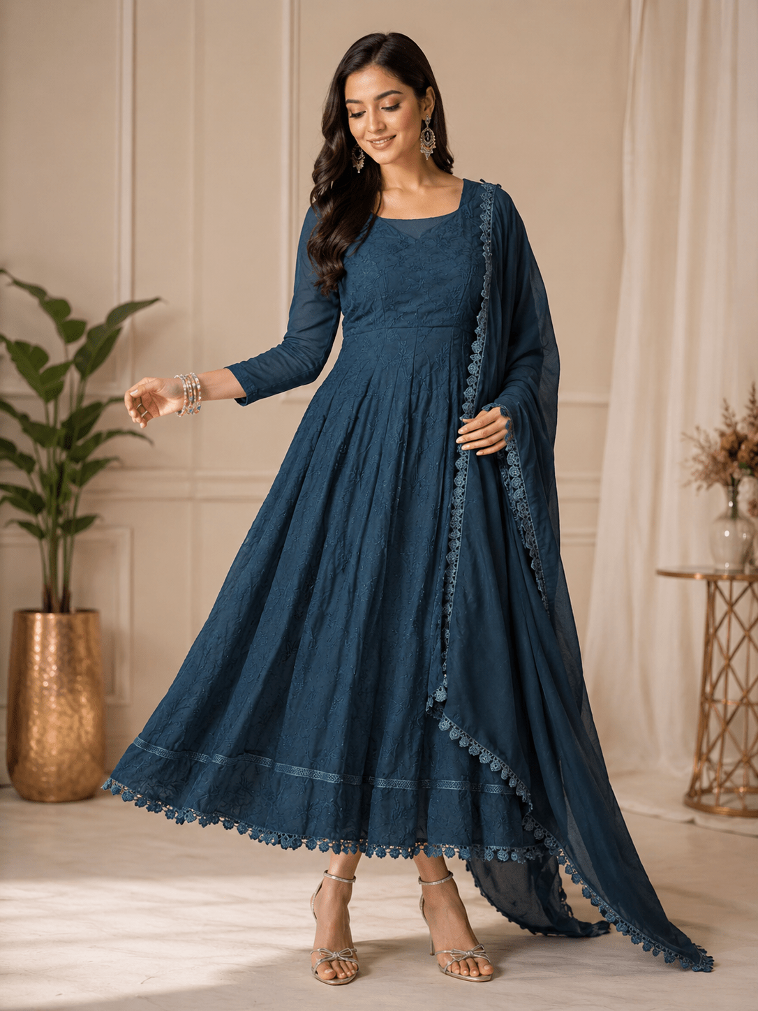 Gorgeous Embroided Floral FVD - Indian Dress House 786