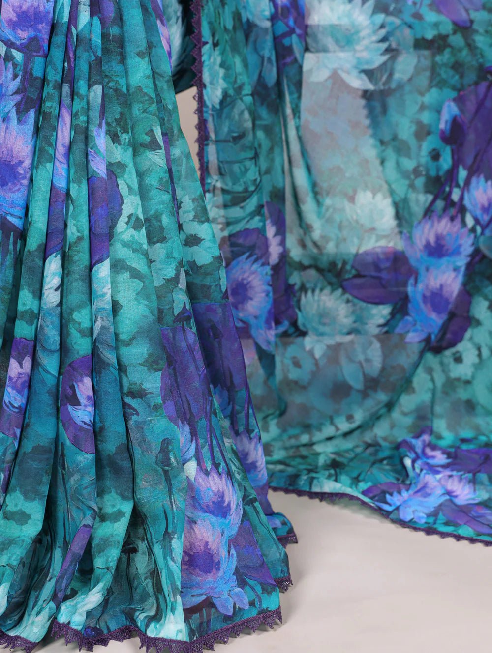 Gorgeous Firozi Blue YF Saree - Indian Dress House 786