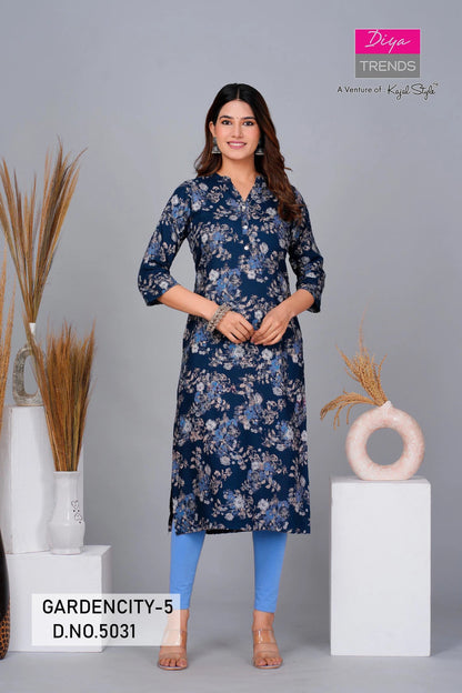 Gorgeous Floral Blue GC 5031 FVD - Indian Dress House 786