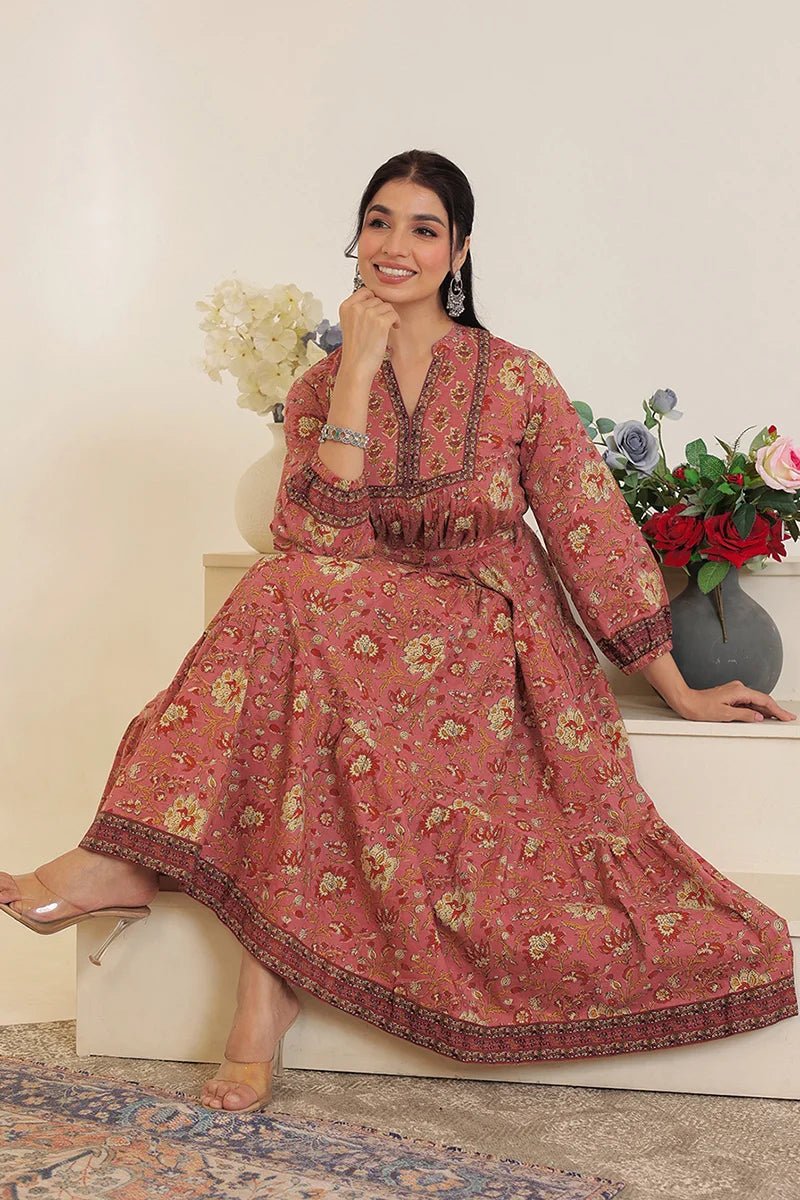 Gorgeous Floral Brown GC MSK - Indian Dress House 786