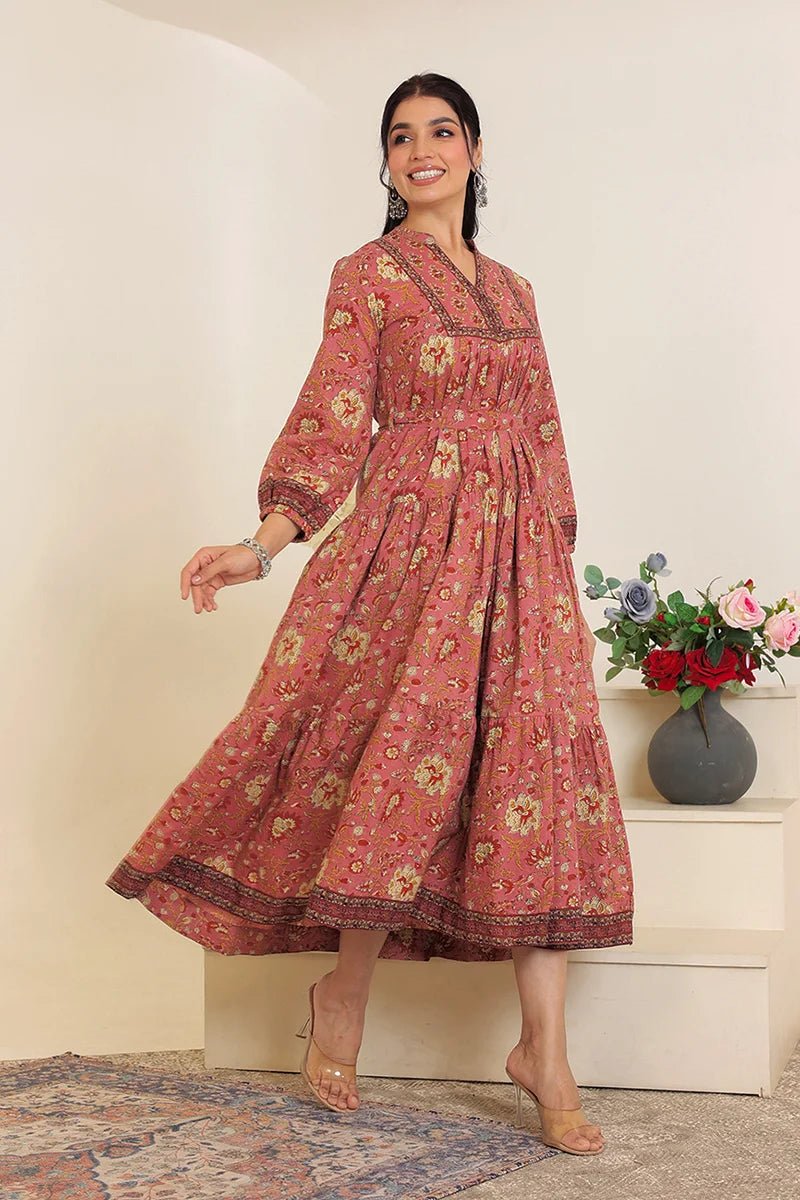 Gorgeous Floral Brown GC MSK - Indian Dress House 786