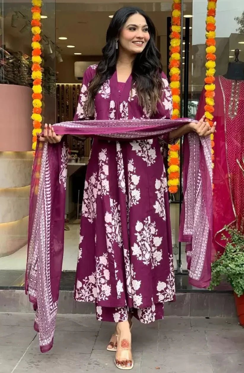 Gorgeous Floral DRV 268 FVD - Indian Dress House 786