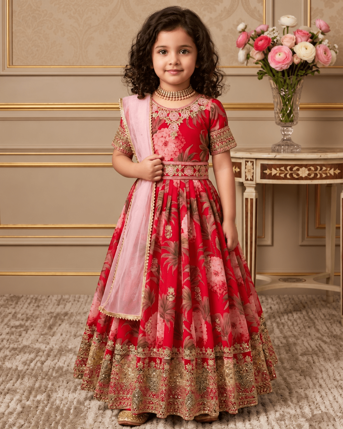 Gorgeous Floral MM Dress - Indian Dress House 786