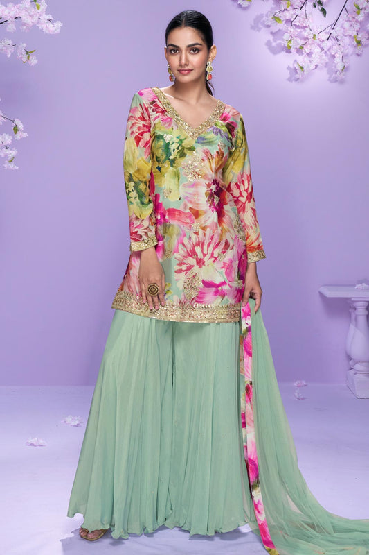 Gorgeous Floral Pista SYVA - Indian Dress House 786