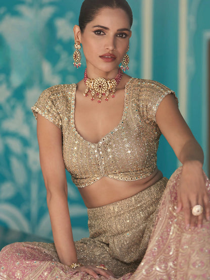 Gorgeous Gold Beige 2 Tone SYLP - Indian Dress House 786