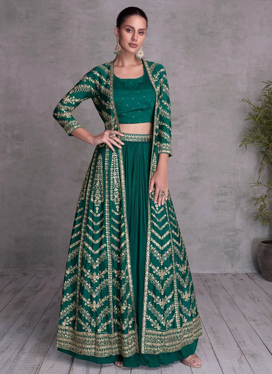 Gorgeous Green GKQ - Indian Dress House 786