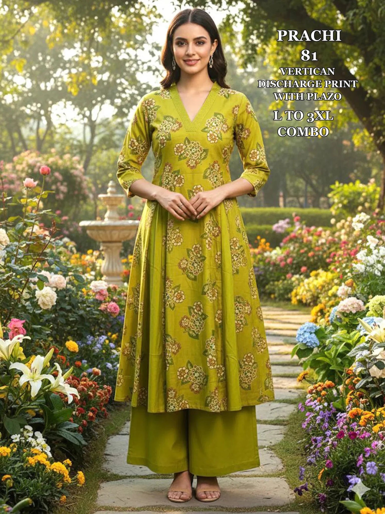 Gorgeous Green Lime PR 81 KT - Indian Dress House 786