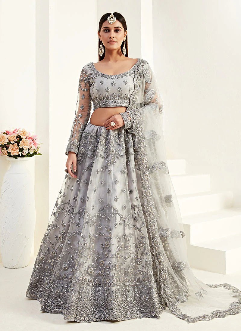 Gorgeous Grey ALZL - Indian Dress House 786