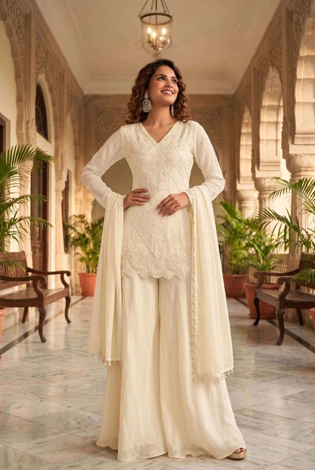 Gorgeous Ivory AURS - Indian Dress House 786