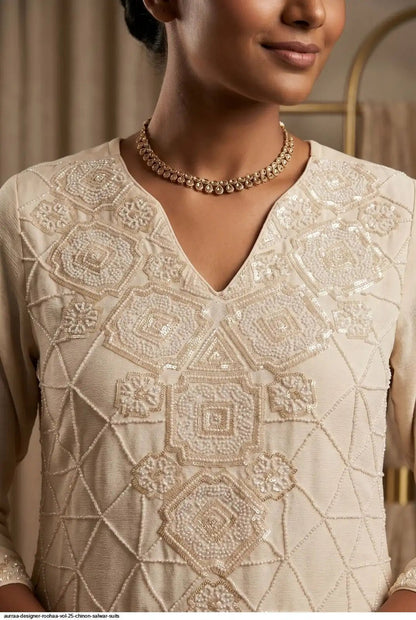 Gorgeous Ivory AURS - Indian Dress House 786