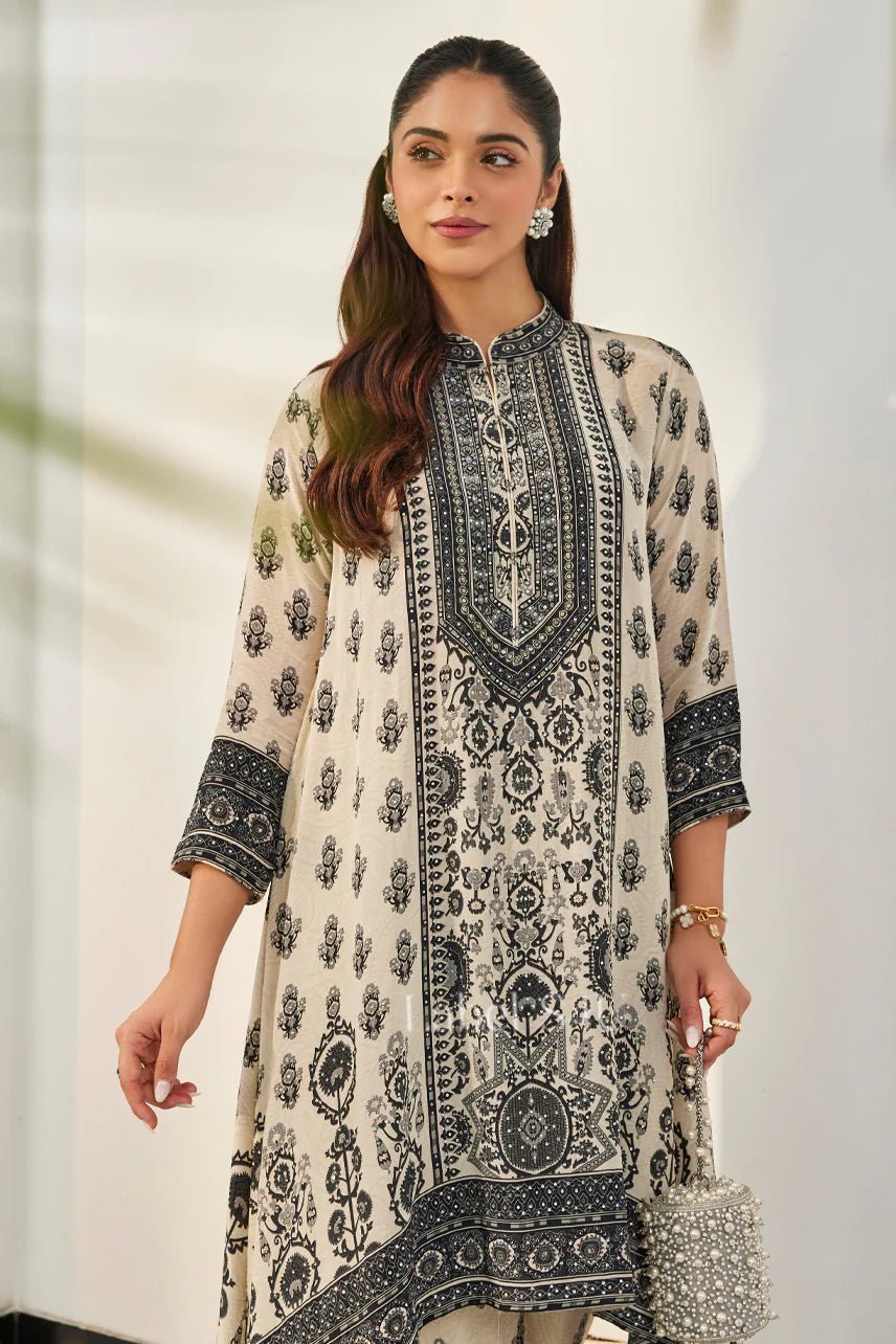 Gorgeous Ivory & Black RS4U - Indian Dress House 786