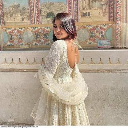 Gorgeous Ivory White FVD - Indian Dress House 786