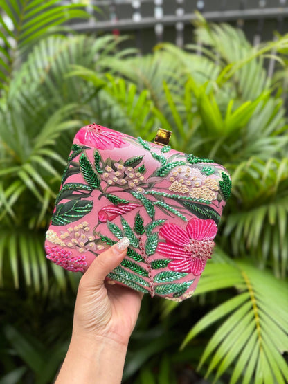 Gorgeous Jungle Inspired Pink CFB - Indian Dress House 786