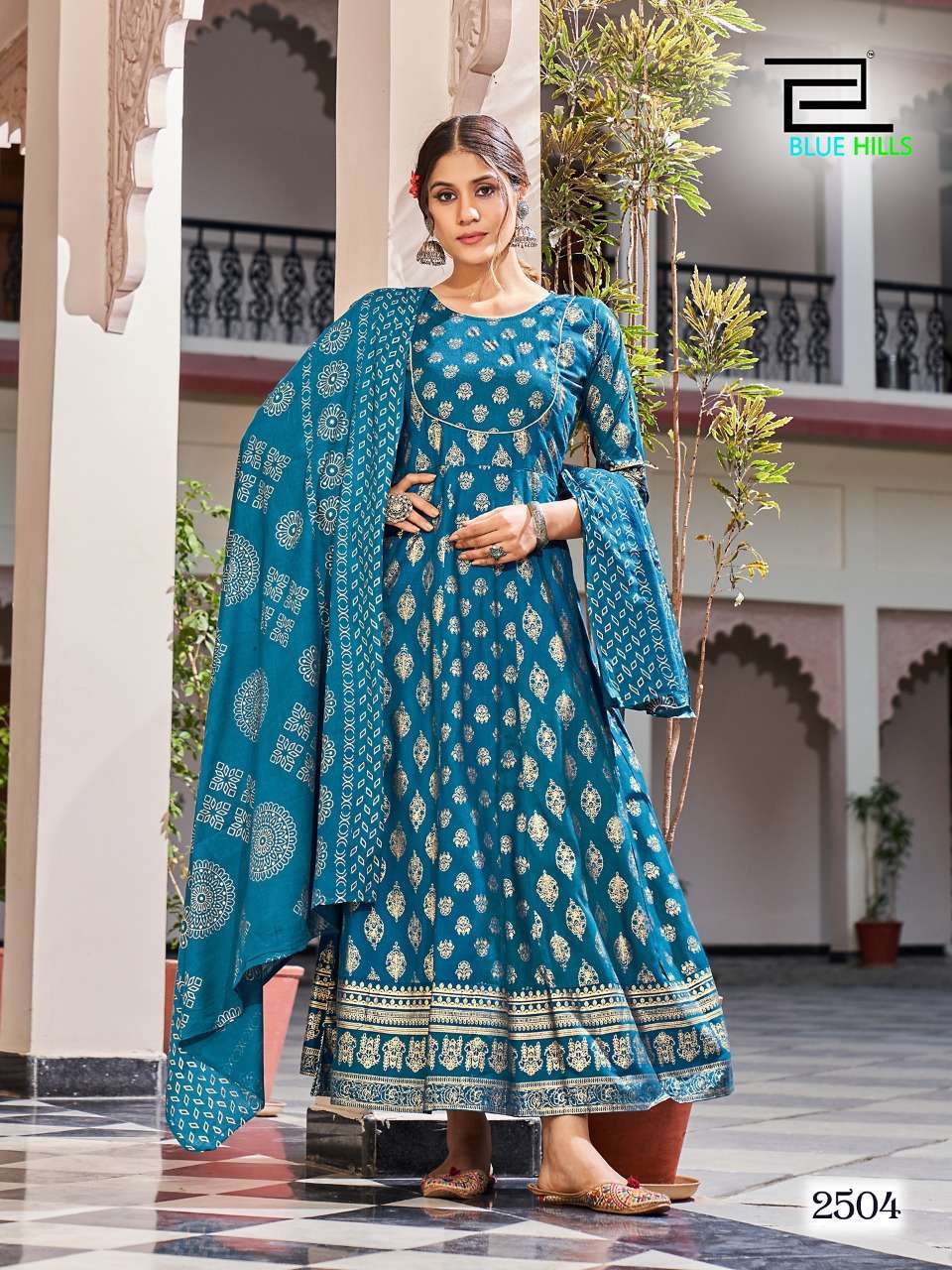 Gorgeous Ligth Blue BHG 2504 KT - Indian Dress House 786