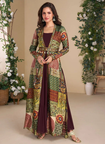 Gorgeous Maroon MC SYJ - Indian Dress House 786