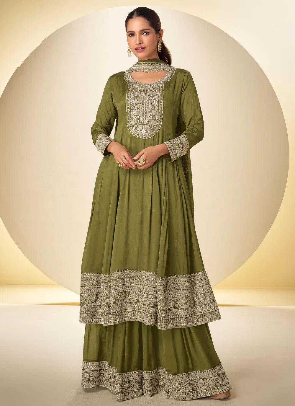 Gorgeous Mendhu Green GKNP - Indian Dress House 786