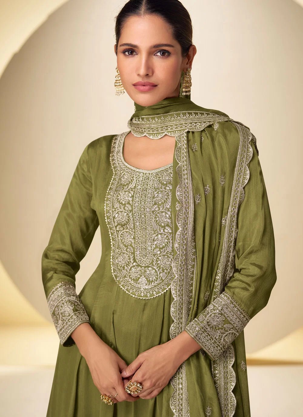 Gorgeous Mendhu Green GKNP - Indian Dress House 786