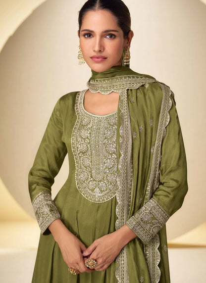 Gorgeous Mendhu Green GKNP - Indian Dress House 786