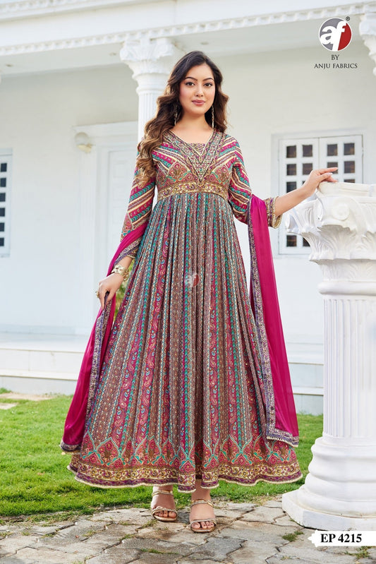 Gorgeous Multi Color ANZ 4215 FVD - Indian Dress House 786