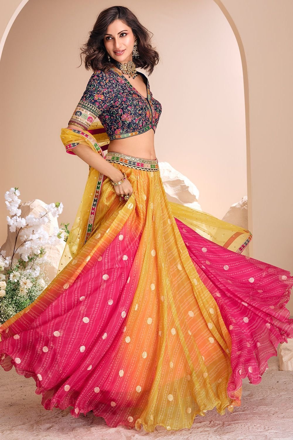 Gorgeous Multi Color SSWL - Indian Dress House 786