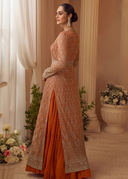 Gorgeous Orange SYKJ - Indian Dress House 786