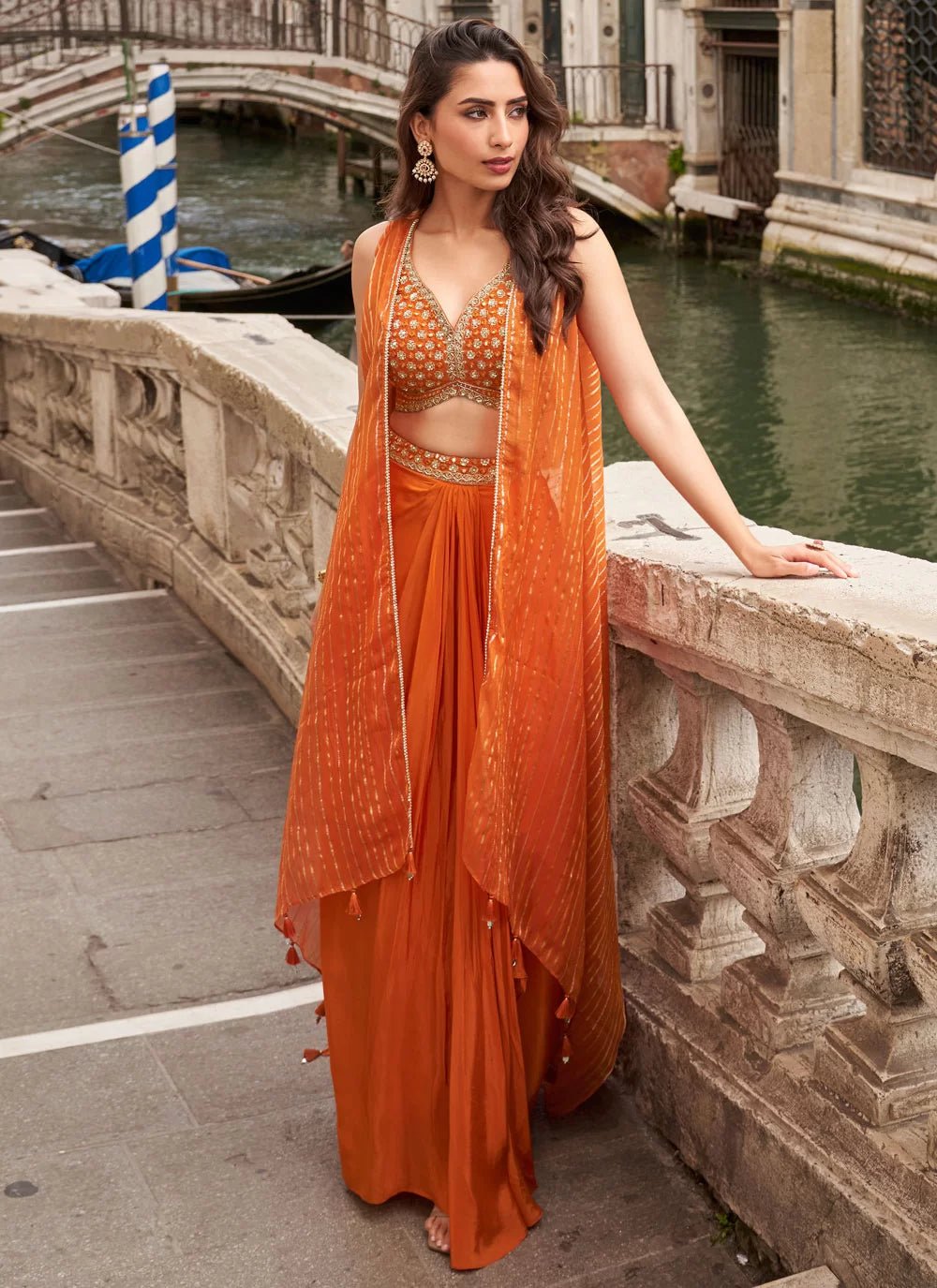 Gorgeous Orange SYMP - Indian Dress House 786