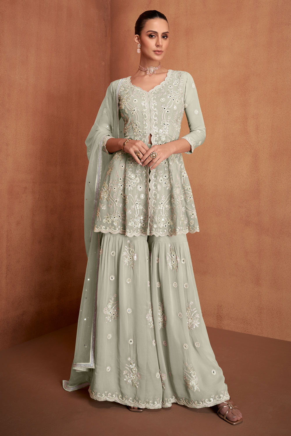 Gorgeous Pastel GKSHR - Indian Dress House 786