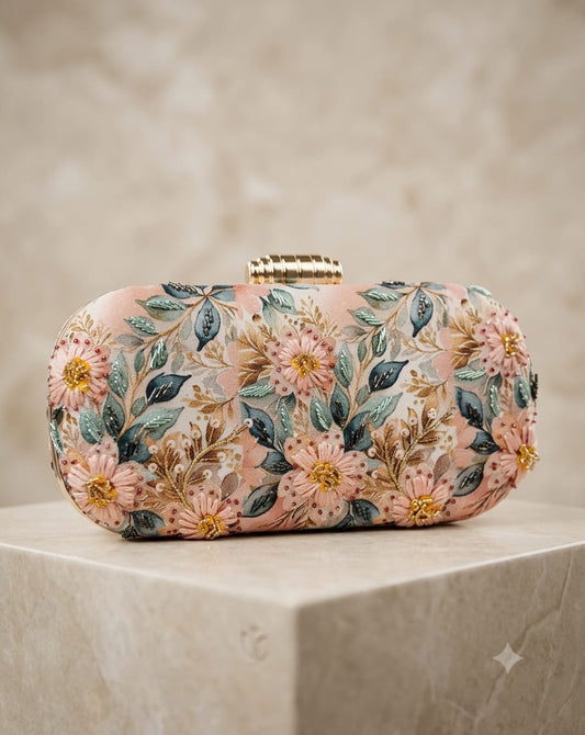 Gorgeous Peach Floral CFB - Indian Dress House 786