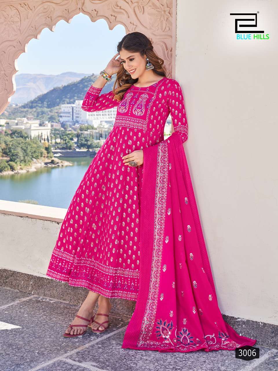 Gorgeous Pink 3006 BHS FVD KT - Indian Dress House 786