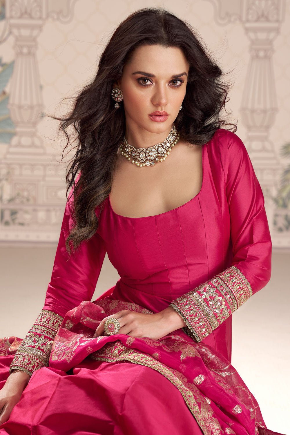 Gorgeous Pink SYRO - Indian Dress House 786